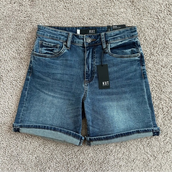 Kut from the Kloth Short Womens Size 2 Chloe Boyfriend Denim - Picture 1 of 13